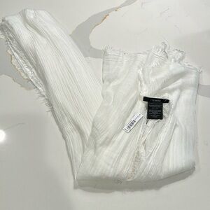 Cezanne White Wool Blend Scarf NWT